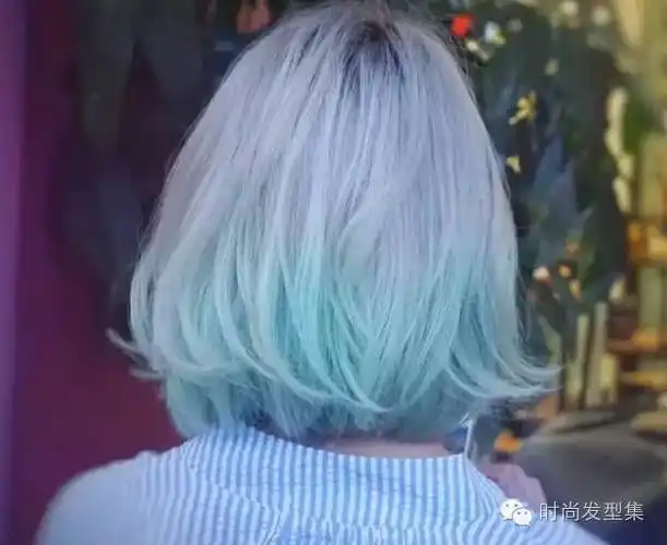 2018流行"裙摆染发"