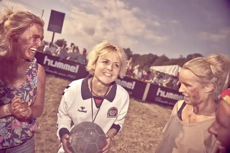 the minister for equal rights is refereeing the finals 02at