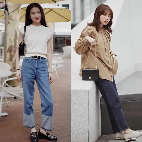 乐福鞋与牛仔裤的搭配小tips如果想让你的牛仔裤和乐福鞋的搭配更加