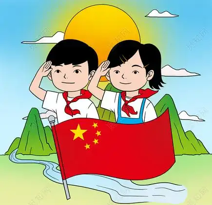 卡通手绘爱国人物素材