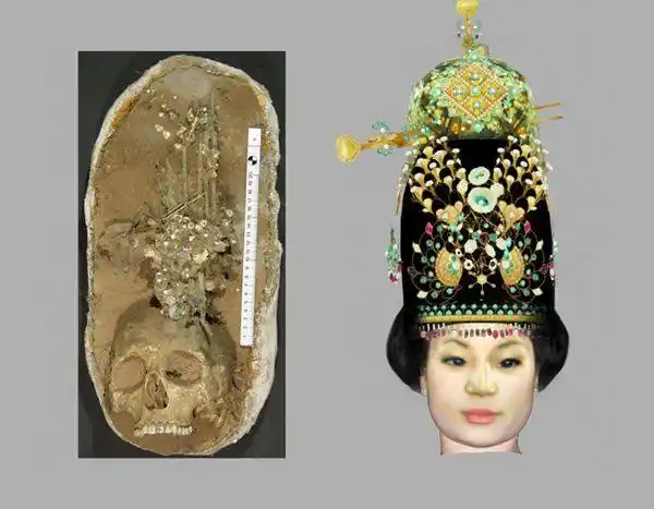 唐代公主李倕的颅骨及复原像 来源:news.bnu.edu.cn