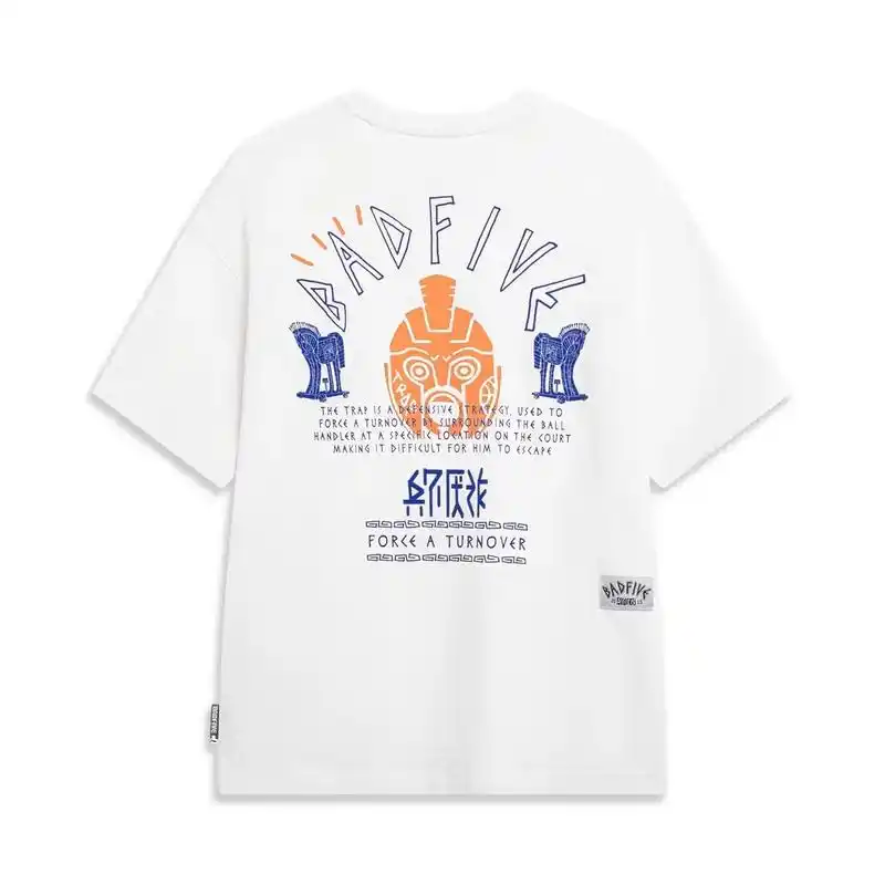 李宁t恤 夏季新款反伍badfive兵不厌诈男子短袖文化衫  - 抖音