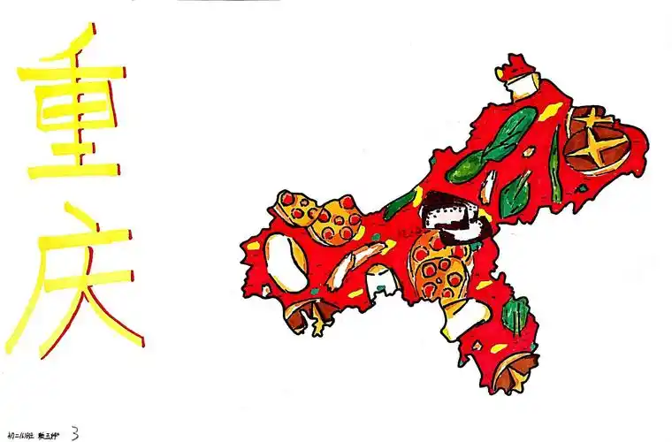 "胸怀祖国,放眼世界"赣州四中八年级地理绘图比赛