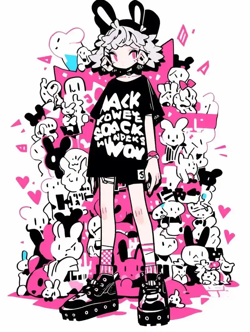 mj-ai doodle涂鸦插画(女孩)关键词分享 
aig - 抖音