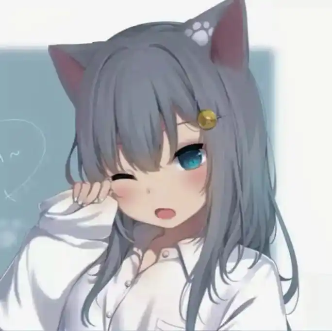 猫耳白毛我老婆甘城なつき猫羽雫头像二次元头像