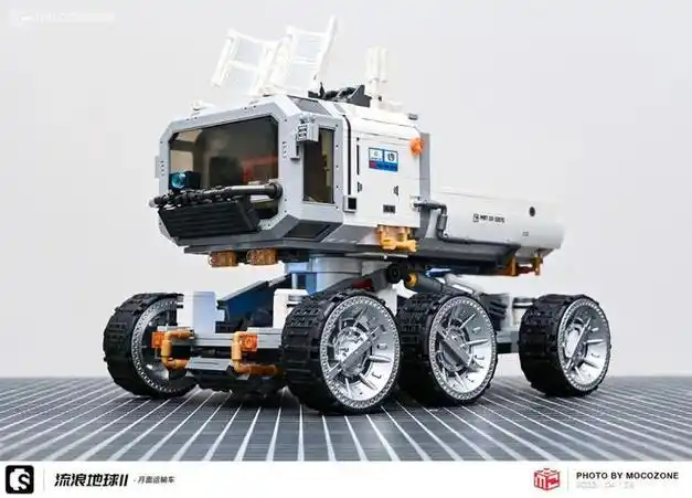 积木测评流浪地球ii月面运输车森宝这款积木模型还原很赞