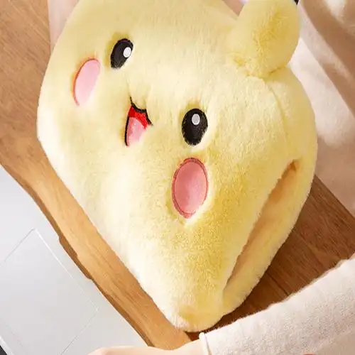 古达热水袋充电式暖宝宝暖水袋暖手宝女毛绒可爱注水热宝被窝仿兔毛