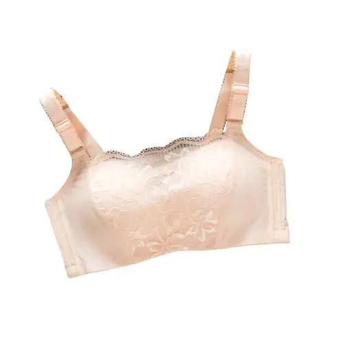 小胸走光性感裹胸平胸内衣钢圈抹胸超厚6cm文胸