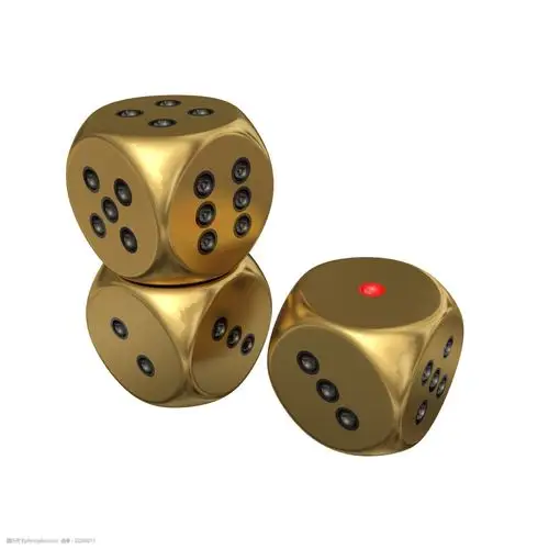 赌博用具黄金骰子