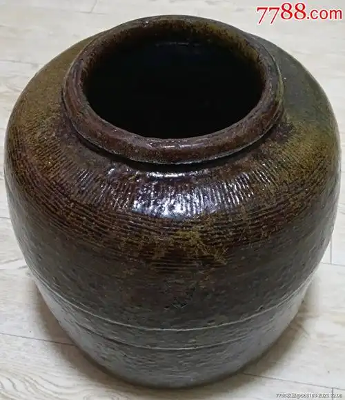 瓷/紫金釉>宋元时代传世老厚缸(重达16斤5两)完好无损,重达16_价格58