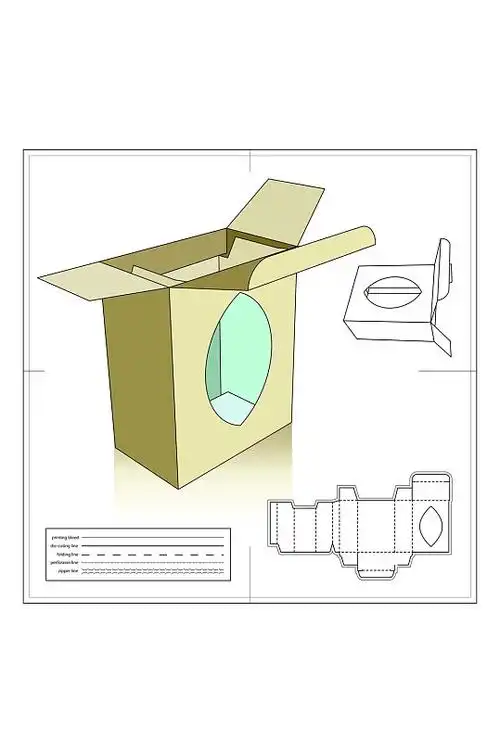 经典商务纸盒包装设计图纸