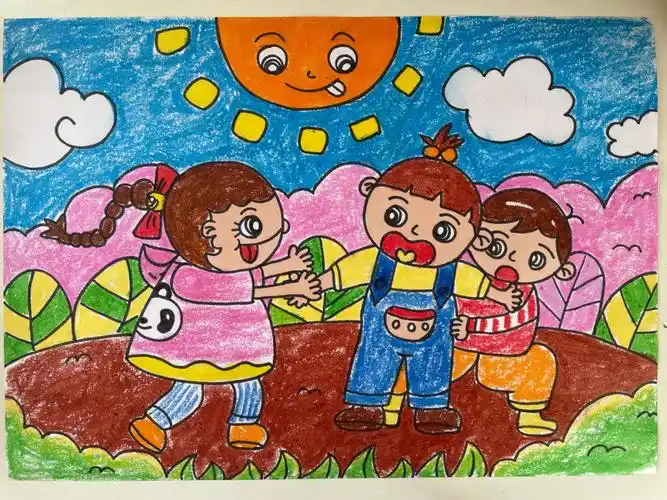 可用作多个主题:幼儿园真快乐,一起做游戏,春天,运动,我的好朋友等等