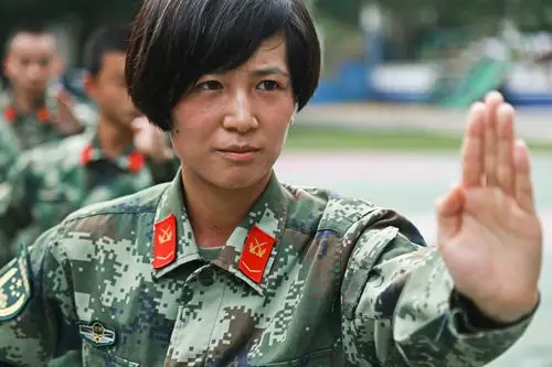 组图走近中越边境一线缉毒女兵