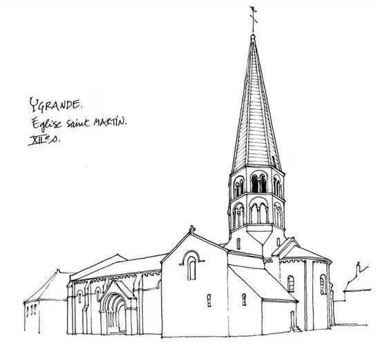 国外大师建筑手绘素描速写绘画41