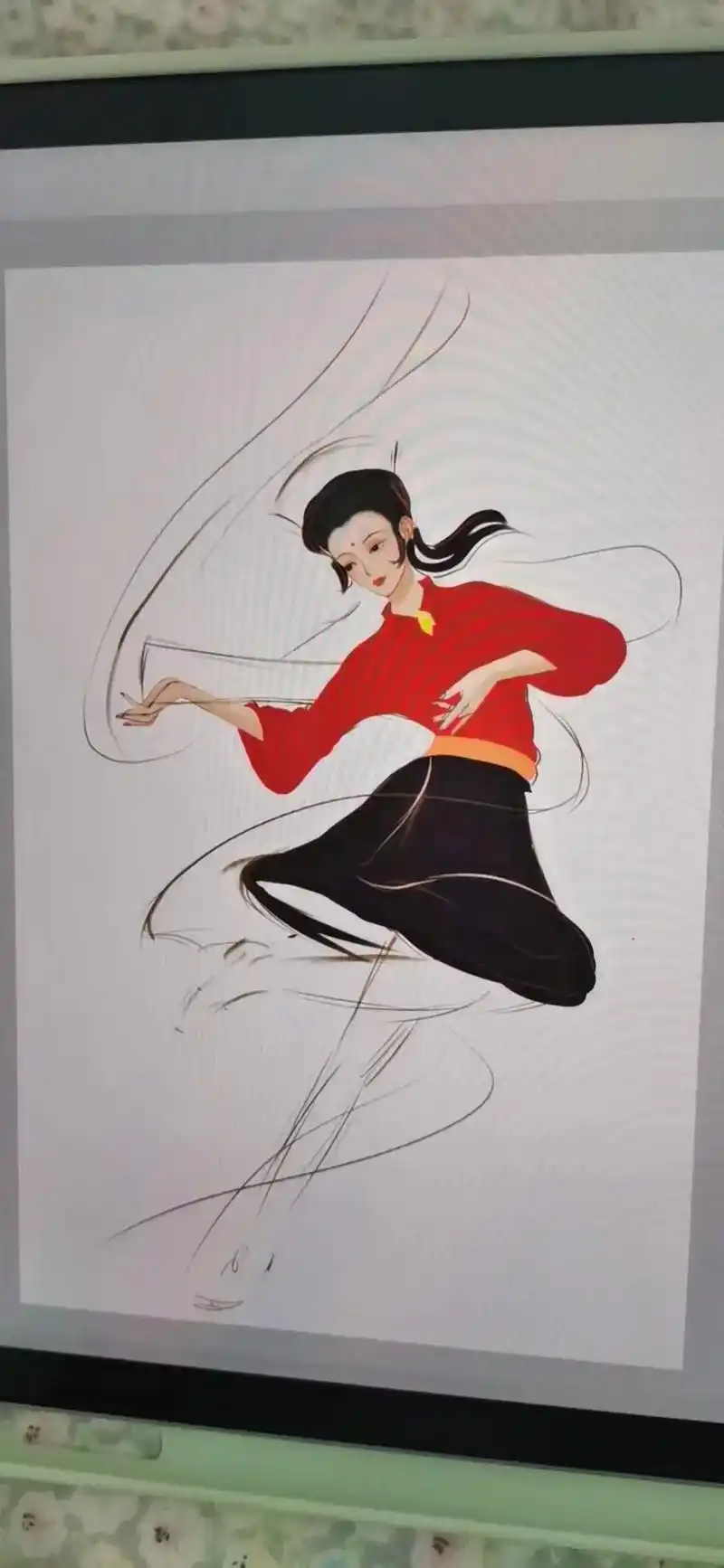 瑶族长鼓舞.#插画 #民族特色民族文化 #画画 - 抖音