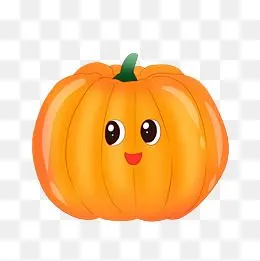 蔬菜南瓜卡通插画