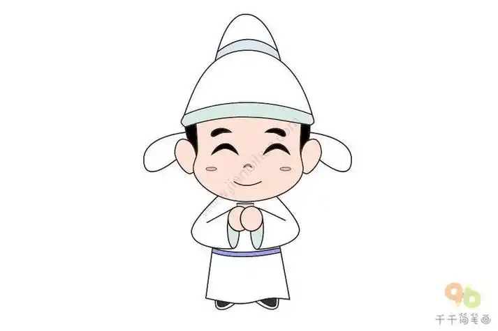 动漫李白简笔画