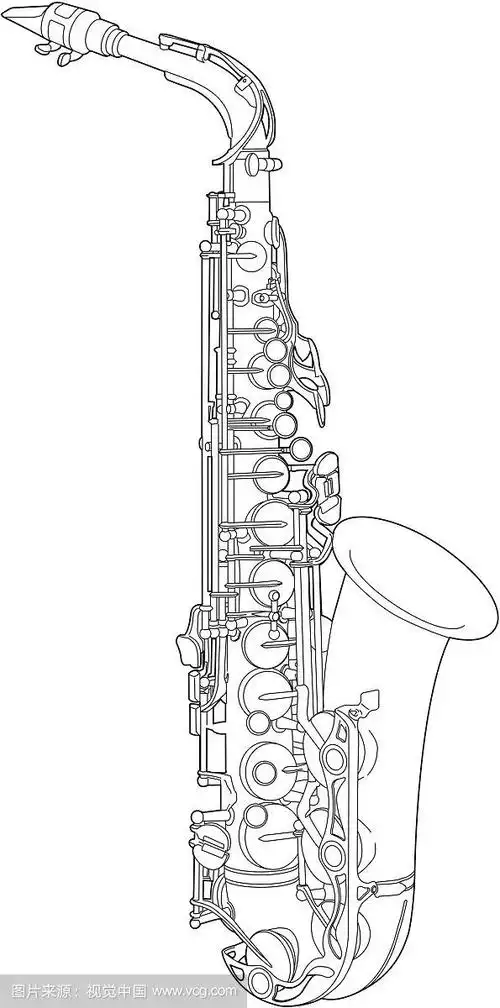 萨克斯草图