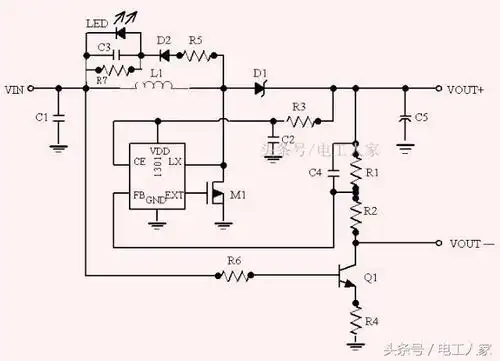 一节干电池制作升压电路08v升压到55v自己做充电宝移动电源