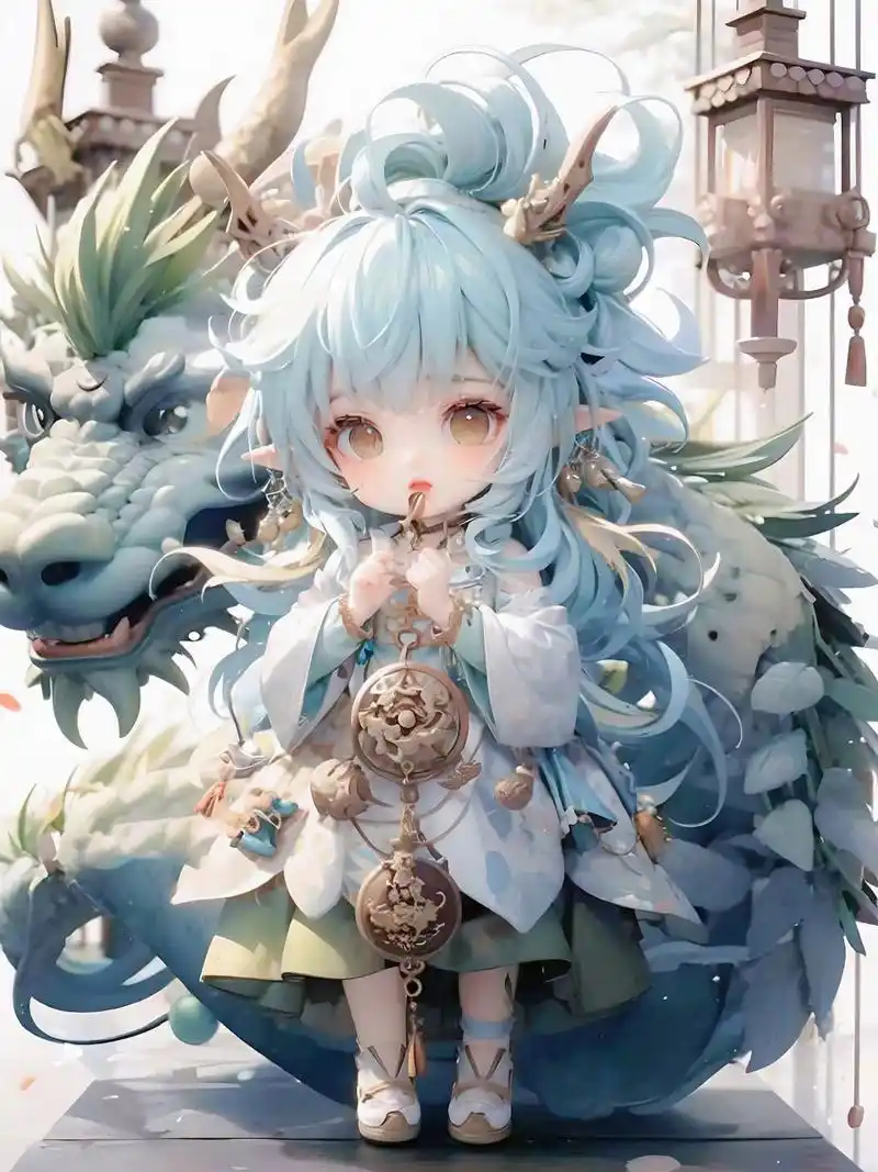 ai手办设计 | 四大神兽「青龙拟人」 青龙,又称苍龙,孟章,是中国古代