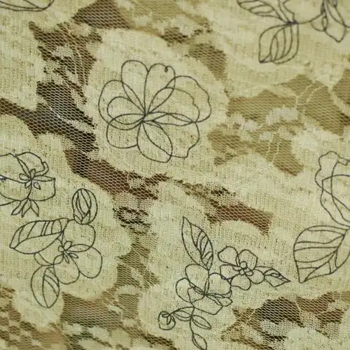 春夏花型烧花印花提花布蕾丝复合烂花工艺衬衫连衣服防晒衫面料