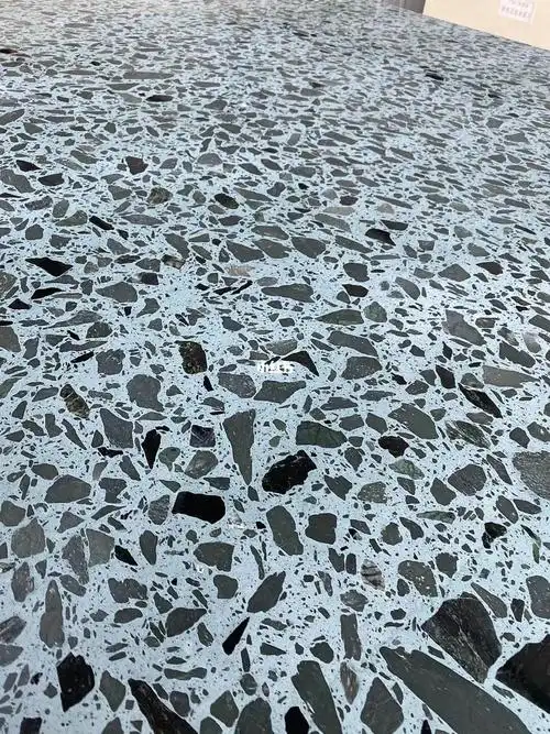 无机预制水磨石大花绿