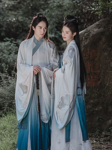 如梦襦裙日常情侣袖衫风大中国齐胸梦见鹤霄汉服