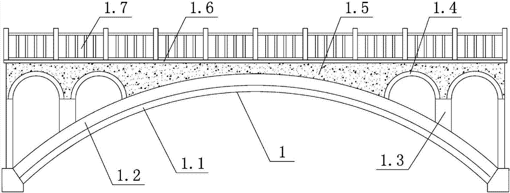 一种双曲拱桥新型加固方法技术