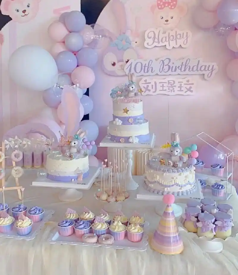 太原生日蛋糕定制12岁女孩甜品台