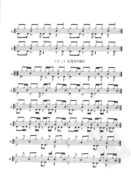 架子鼓各种风格节奏型练习