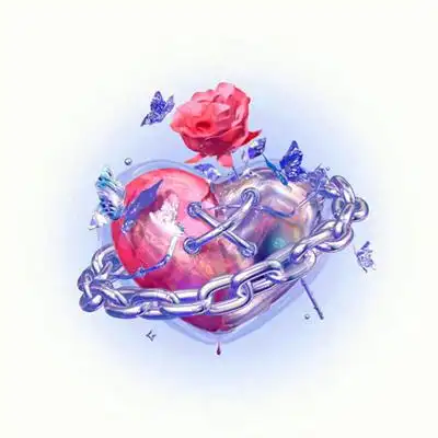 3d上了锁的创意心头像图片