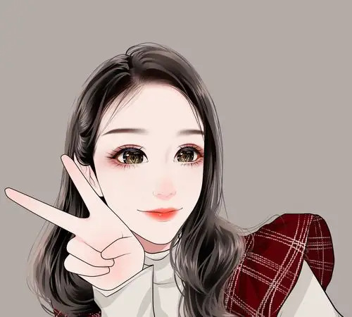 好看的女生手绘微信头像,从头像开始,做美美的自己