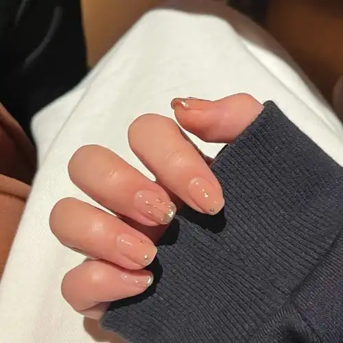 清透感水滴美甲78指尖亮晶晶