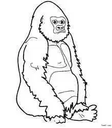 大猩猩简笔画动漫 简笔画 卡通 漫画 手绘 头像 线稿 400400大猩猩