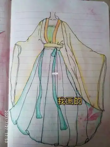古风裙子简笔画古风裙子简笔画简单