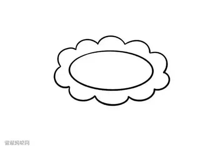 扁椭圆简笔画