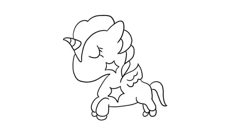 独角兽简笔画小马宝莉宇宙公主妈妈怎么画简笔画简单有翅膀的飞马