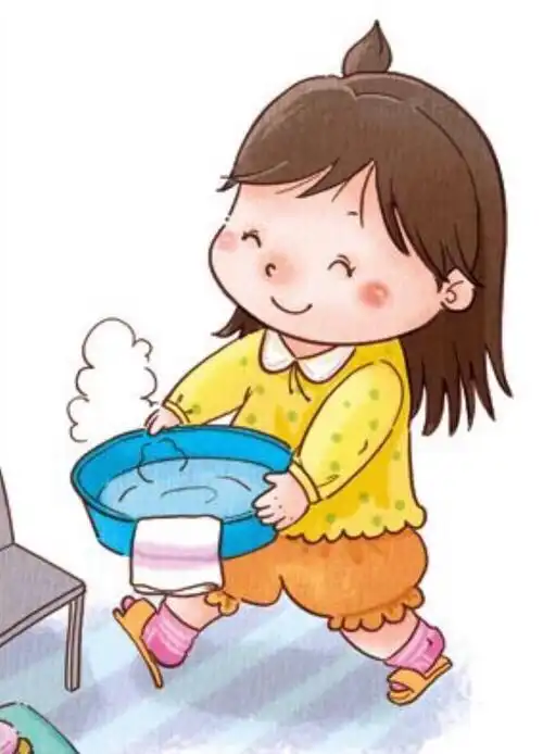 自己洗脚,洗袜子