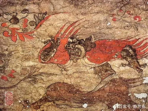 精彩绝伦,北齐开国皇帝高洋武宁陵壁画欣赏(神兽篇)