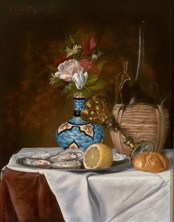 西方古典写实花卉静物油画欣赏丨临摹素材