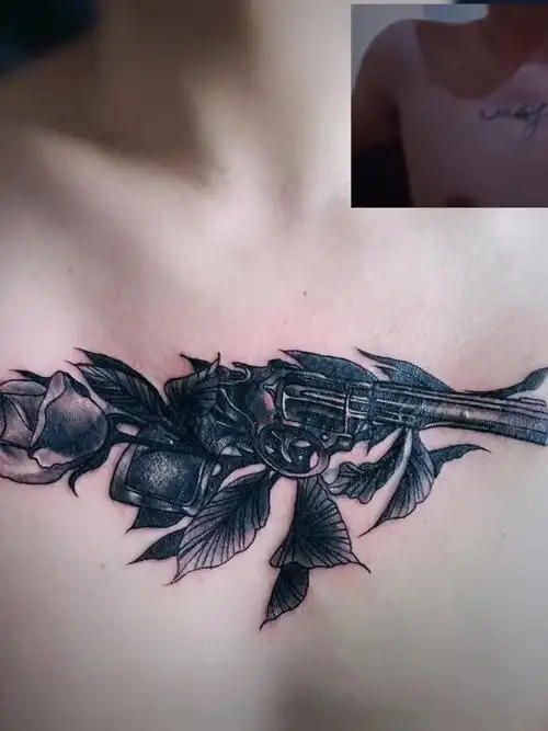 胸部|遮盖_纹身图案手稿图片_tt的纹身作品集