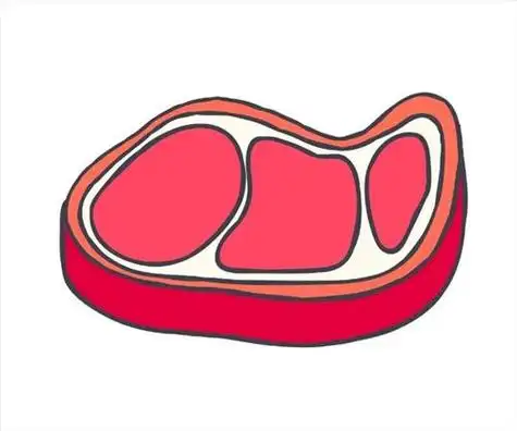 肉排简笔画步骤图解怎么画肉排简笔画肉简笔画猪肉简笔画图片大全肉简