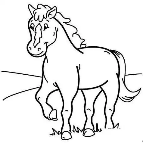 马的简笔画 马的简笔画儿童