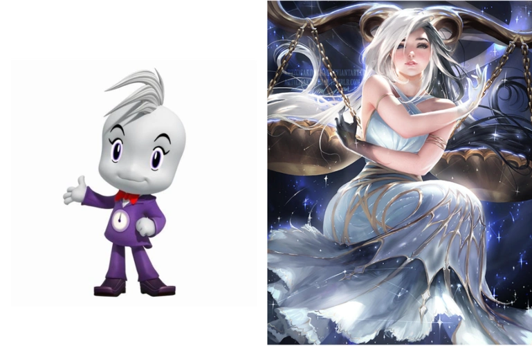 《快乐星猫》的十二星座战士改换成"拟人"风后,简直美感十足