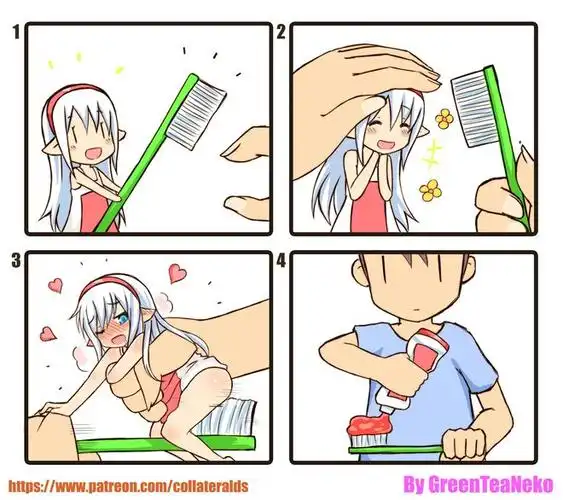 只是吃泡面只是穿拖鞋特别擅长将日常用品拟人(污)化▼你是不是想多了