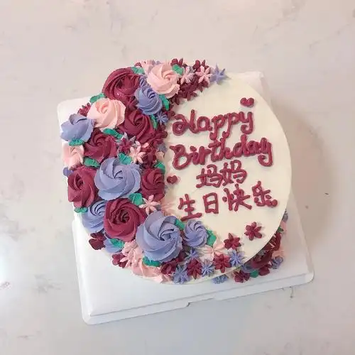 北京送给妈妈花卉生日蛋糕