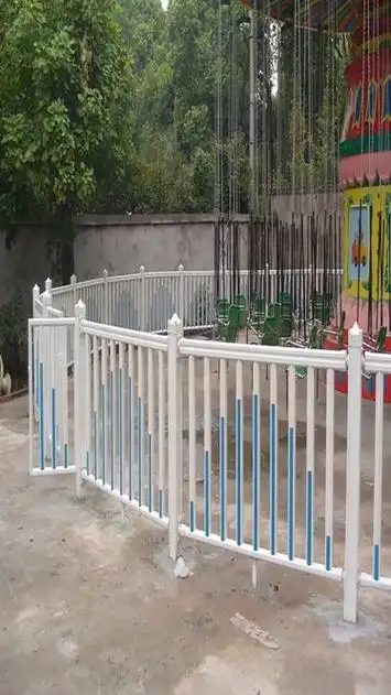 市政护栏城市道路中间人行道小区隔离栏杆锌钢栅栏围栏京式防护栏