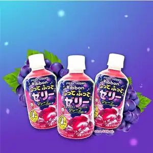 日本进口 pokka sapporo百佳摇摇乐 果冻 果汁饮料葡萄味 295g/瓶