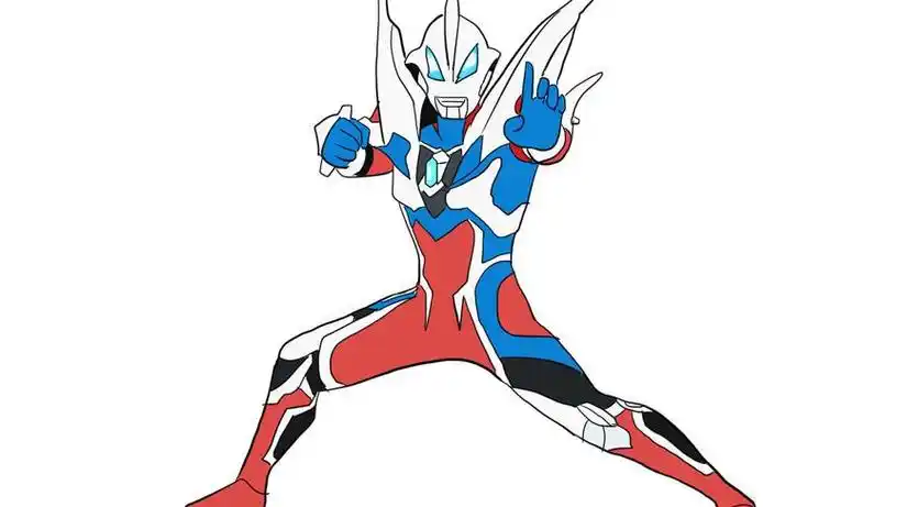 捷德奥特曼怎么画全身