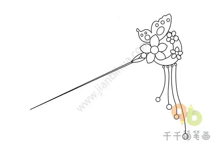 步摇简笔画视频教程